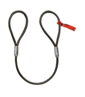 ESLINGA DOBLE GUARD CABLE ACERO 8mm x1,2m
