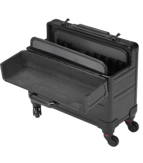 MALETA ALUMINIO TROLLEY  4 RUEDAS, APERTURA VERTICAL