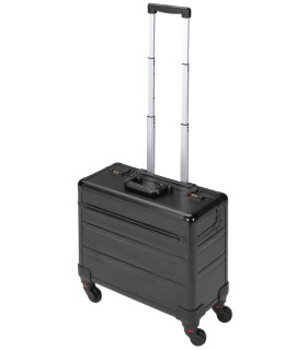 MALETA ALUMINIO TROLLEY  4 RUEDAS, APERTURA VERTICAL