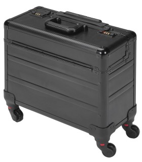 MALETA ALUMINIO TROLLEY  4 RUEDAS, APERTURA VERTICAL