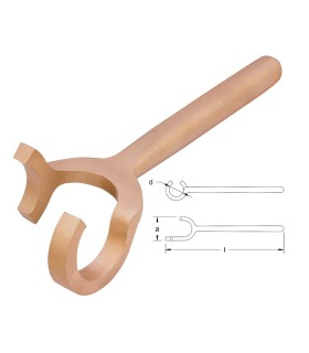 LLAVE ACERO P/ VOLANTES VALVULAS  Ø42 L280 DN125-250