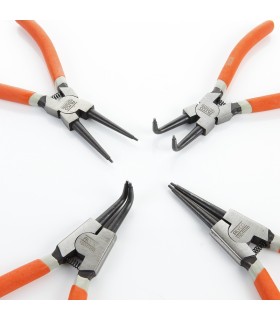 JUEGO 4 ALICATE SEGERS 19-60mm INT+EXTxRECT+CURVO