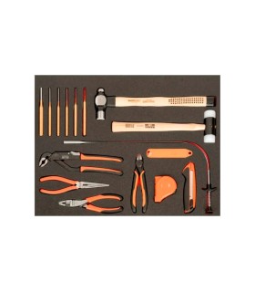 CARRO BAHCO 7 CAJONES CON 206 HERRAMIENTAS. COLOR ROJO