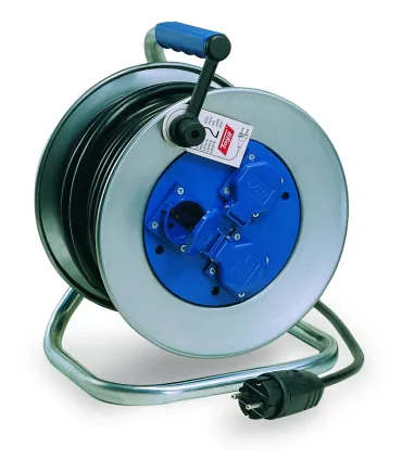 EXTENSIBLE 25Mt TAMBOR METALICO 3x2,5 Pot.Máx.4000 W