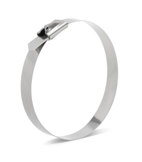 BRIDA INOX FLEJE 4.6x259MM CIERRE BOLA