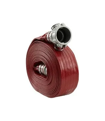 M. TUBO PLANO GOMA ROJA PRESION Ø 25mm NORMA 23091-2B CONTRAINCENDIOS