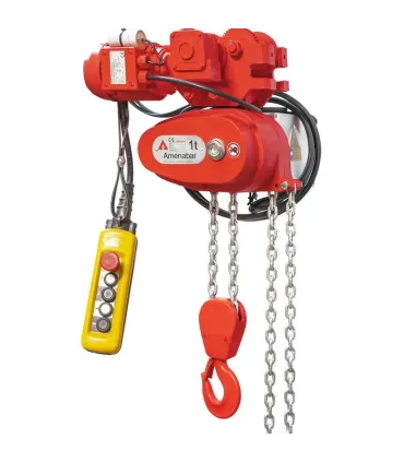 POLIPASTO ELECTRICO CADENA 500KG 20m c/ CARRO ELECT. C/RECOGEDOR