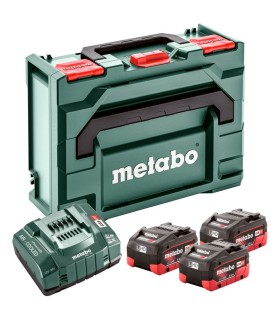 COMBO METABO 3 BATERIAS 18V LI-HD 5,5 Amp +CARGADOR, EN MALETA