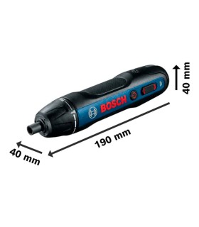 ATORNILLADOR BOSCH-GO 3,6 V -1,5AH 0-5Nm 0-360rpm 1/4"