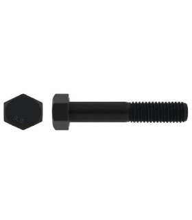 M10X75 TORNILLO HEXAGONAL DIN 931 8.8 NEGRO