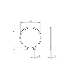 ANILLO SEGER DIN 471 Ø 10 EXTERIOR