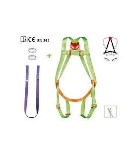 ARNES ANTICAIDAS C/ESLINGA+2 MOSQ.+MOCHILA. CUMPLE CE EN361