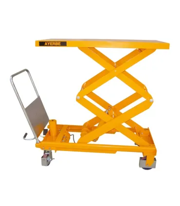 MESA ELEVADORA HIDRAULICA DOBLE TIJERA 1220x610mm ELEVACION 1500mm CARGA 750 KG