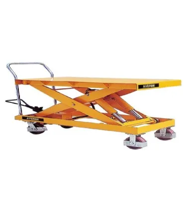 MESA ELEVADORA HIDRAULICA DOBLE TIJERA 1220x610mm ELEVACION 1500mm CARGA 750 KG