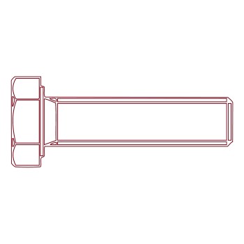 Tornillo hexagonal todo roscado