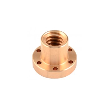 Tuerca husillo derecha bronce y brida acero